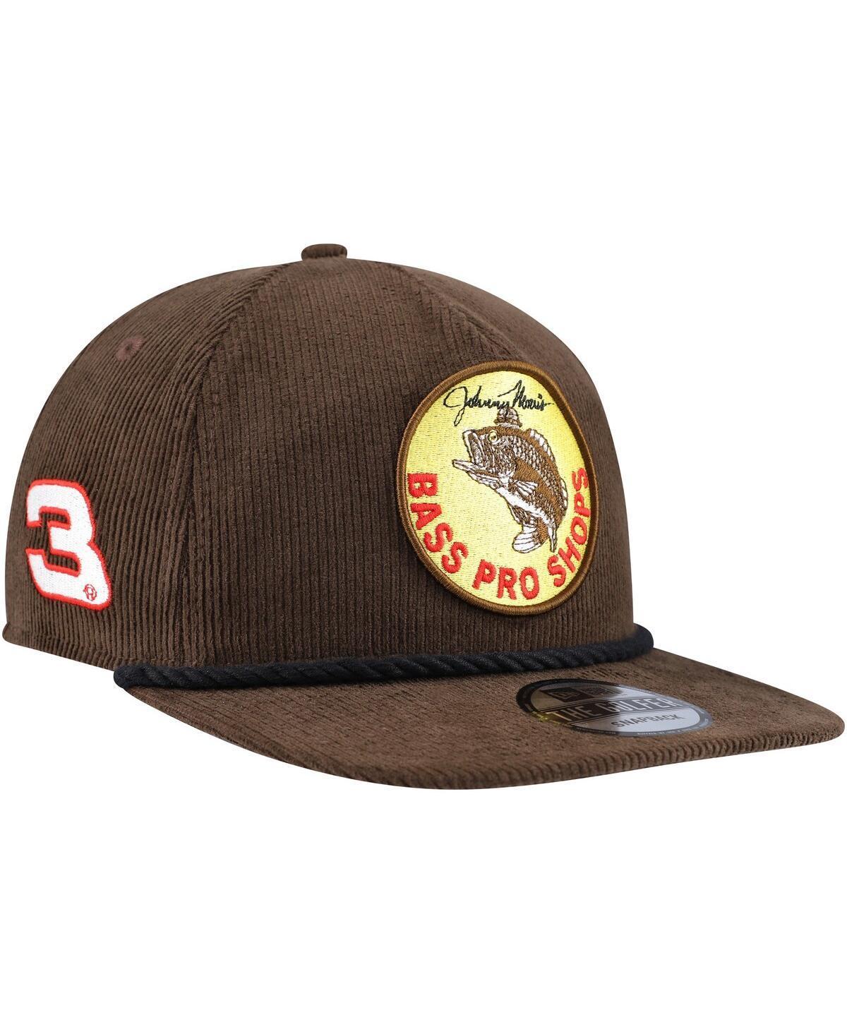 New Era Mens Brown Austin Dillon Bass Pro Shops Retro Cord Golfer Adjustable Hat Product Image