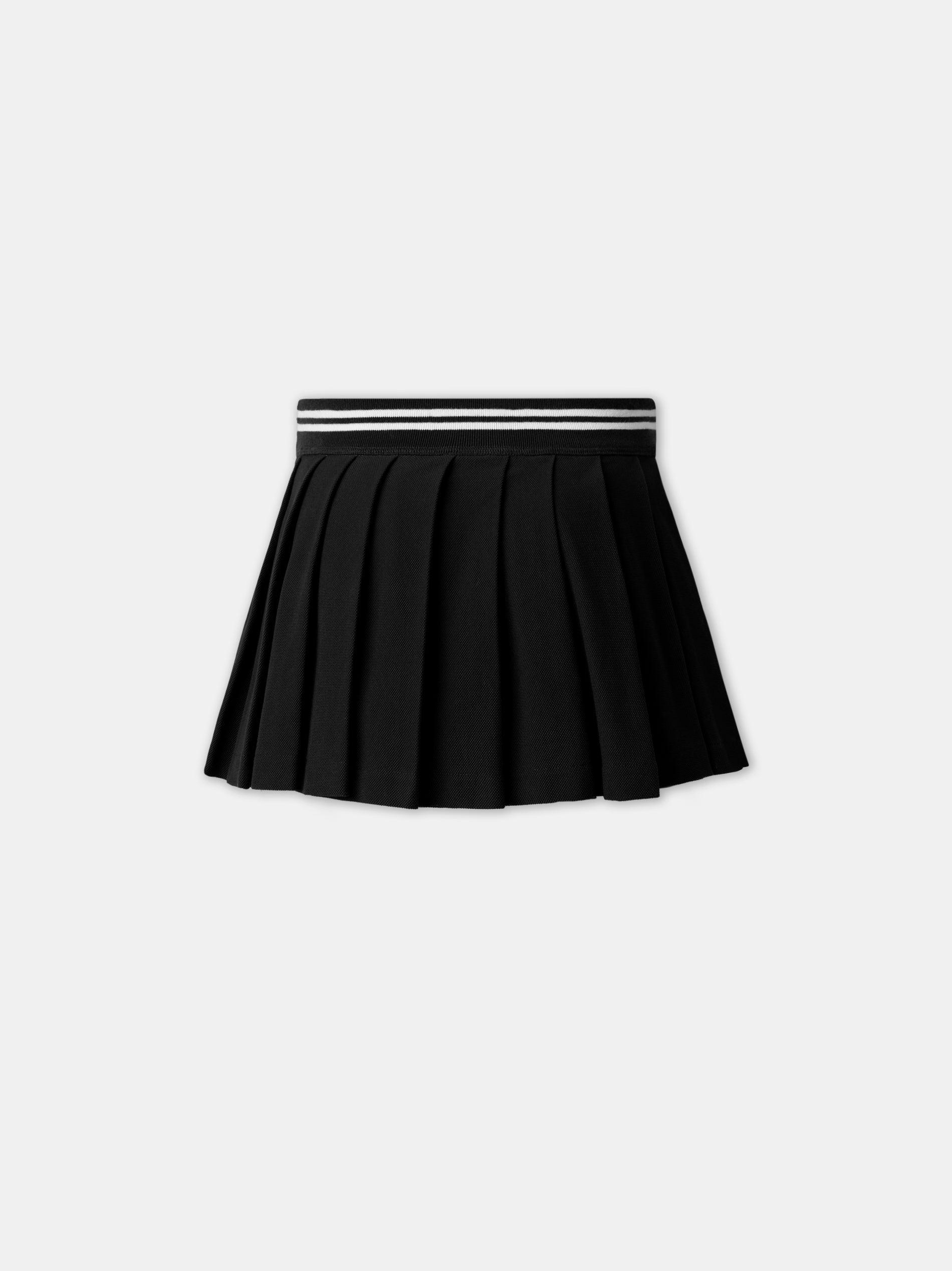 WOMEN - WOMEN'S MA QUAD PLEATED MINI SKIRT - Black Female Product Image