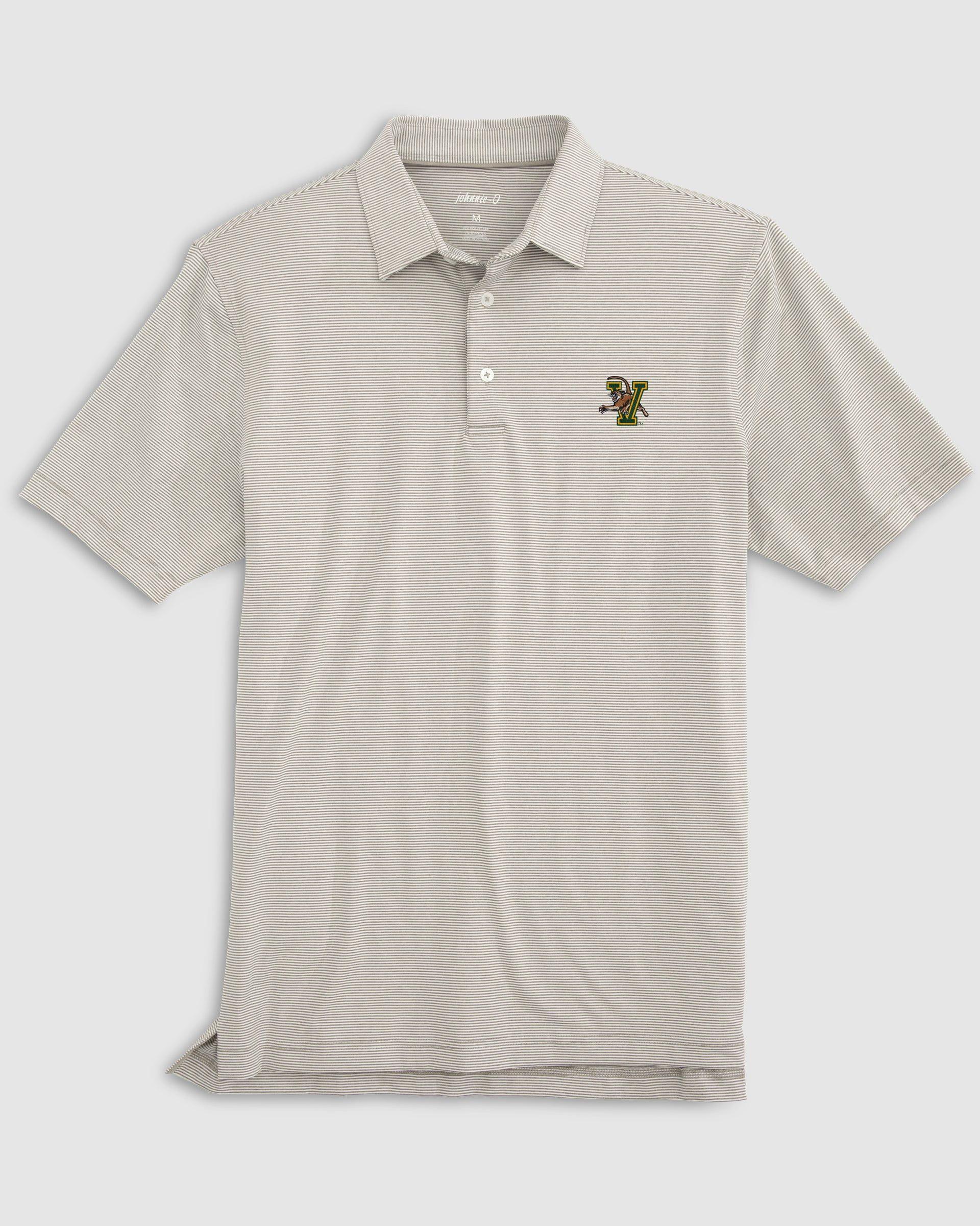 johnnie-O Mississippi State Lyndonn Striped Jersey Performance Polo - Vault Logo Product Image