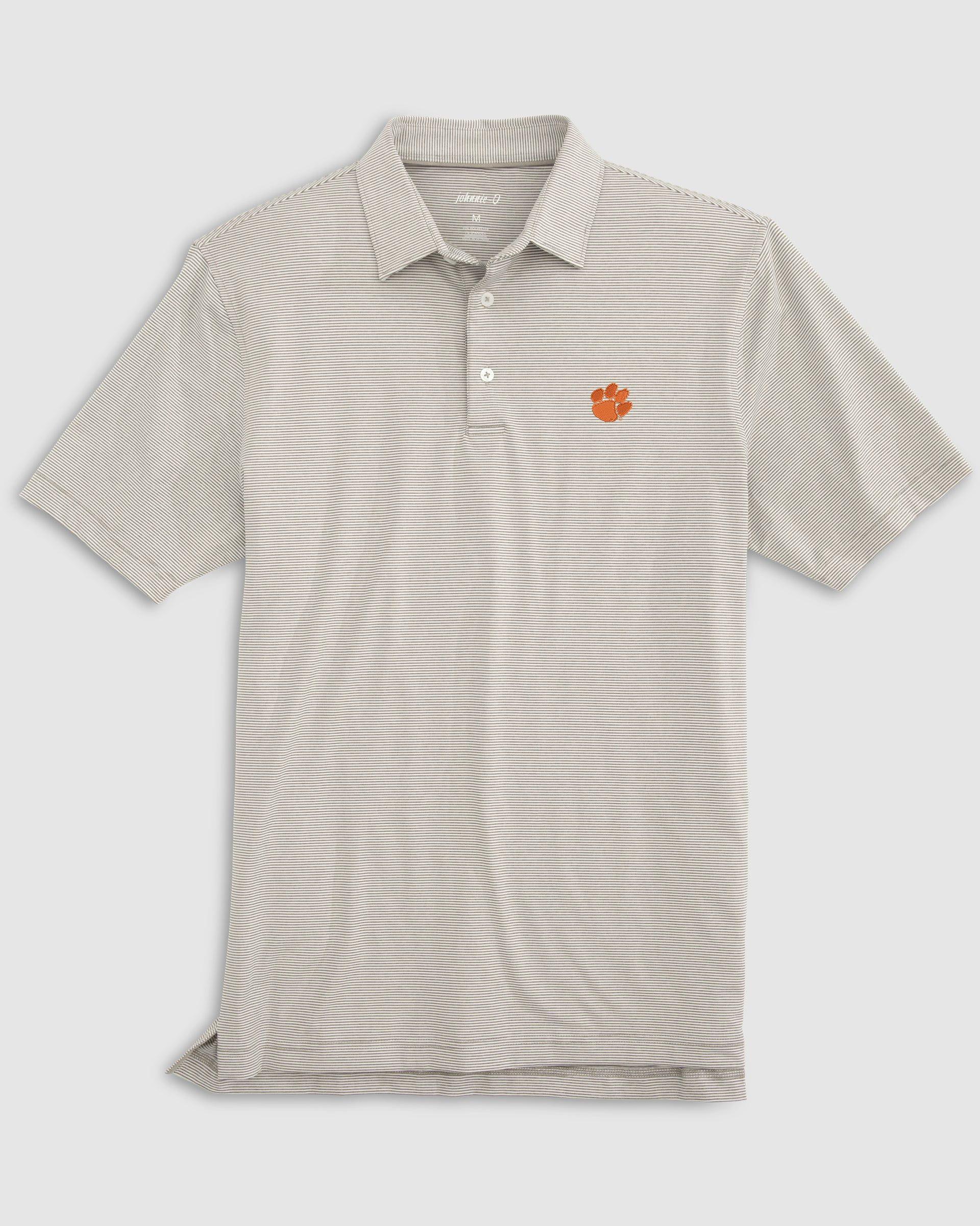 North Carolina Lyndonn Jr. Striped Jersey Performance Polo - Tar Heel Logo Product Image