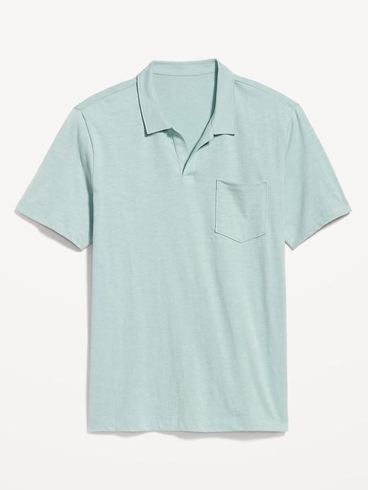 Classic Fit Slub-Knit Polo Product Image