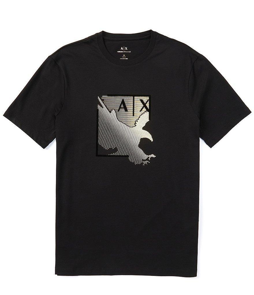 Armani Exchange Metallic Eagle Short Sleeve T-Shirt Product Image