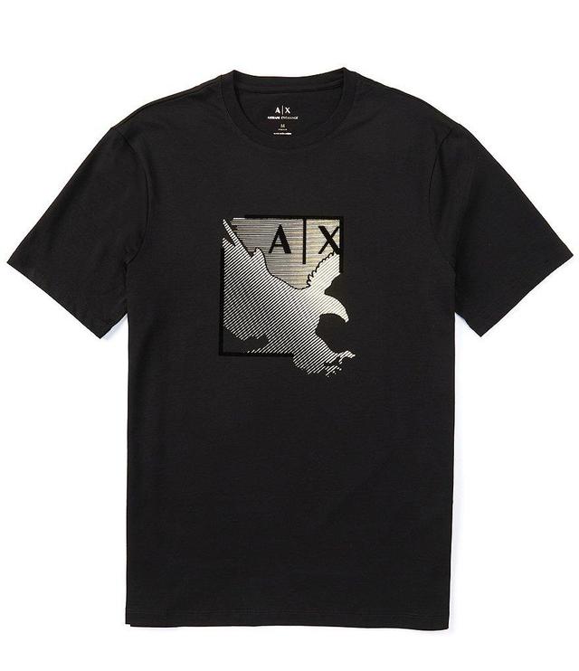 Armani Exchange Metallic Eagle Short Sleeve T-Shirt Product Image