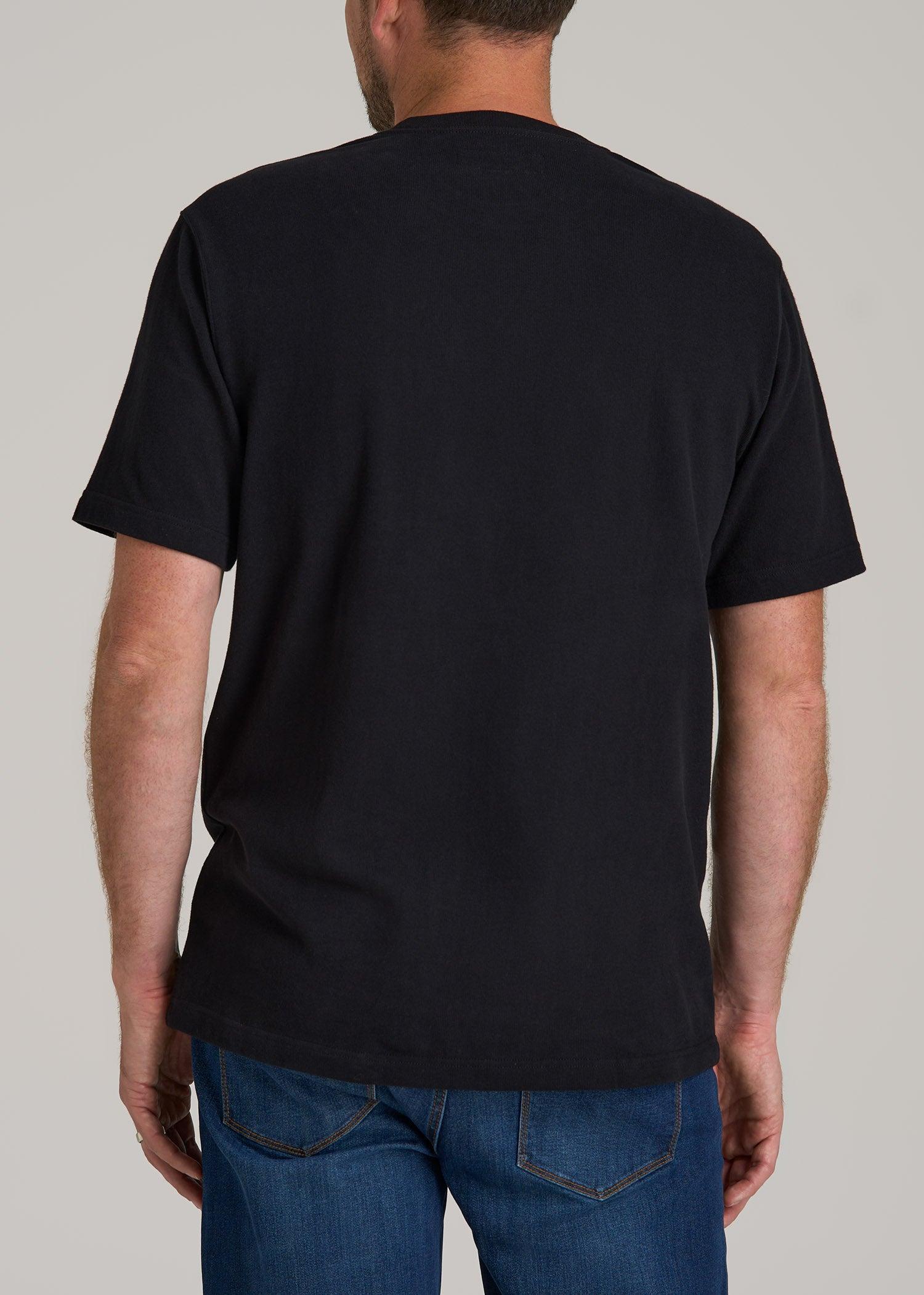 LJ&S Workwear Pocket T-Shirt for Tall Men in Black Male Product Image