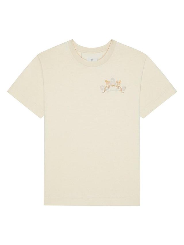 Mens Baroque Cotton Embroidery T-Shirt Product Image