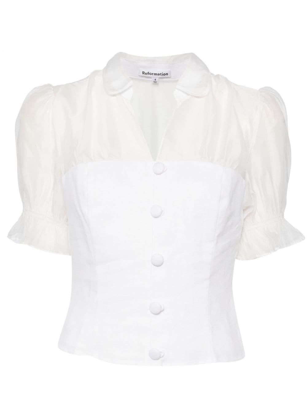 Avianna linen puff sleeve shirt Product Image