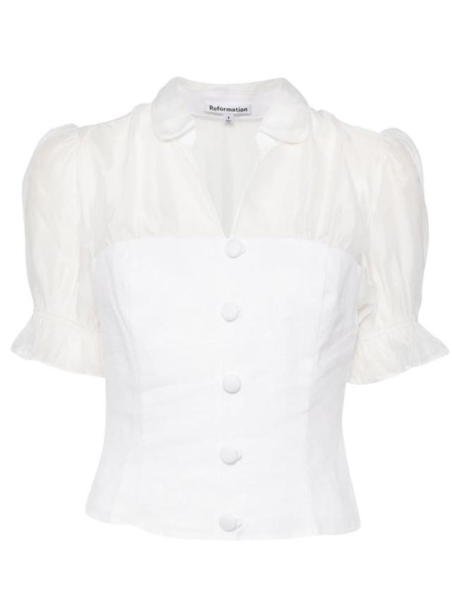 Avianna linen puff sleeve shirt Product Image