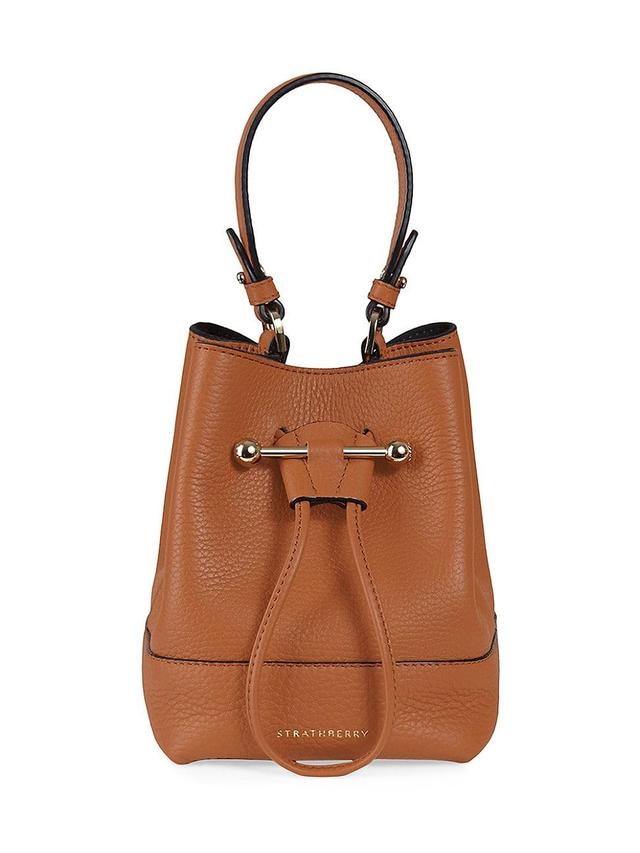 Strathberry Lana Osette Leather Crossbody Bucket Bag Product Image