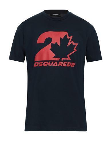 DSQUARED2 Man T-shirt Navy Blue Size L Cotton Product Image