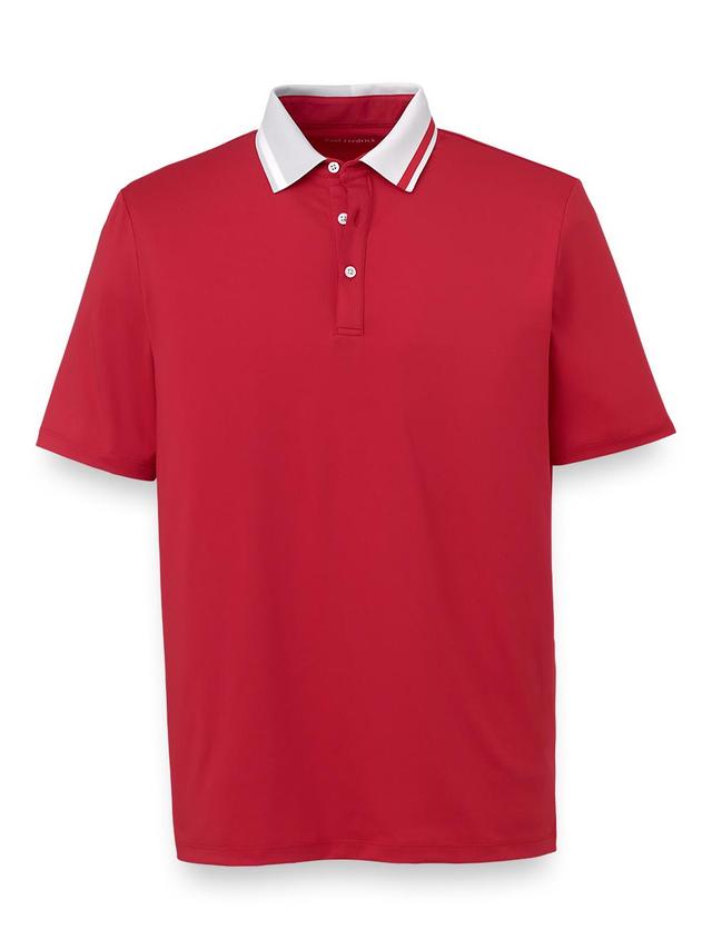 Performance Blend Three Button Polo - Lavender Product Image