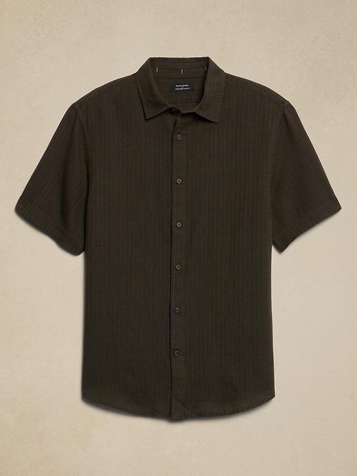 Slim Linen-Blend Shirt Product Image