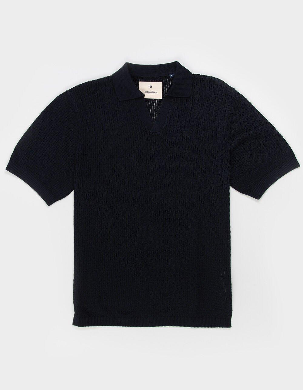 JACK & JONES Blupaulin Knit Mens Polo Shirt Product Image