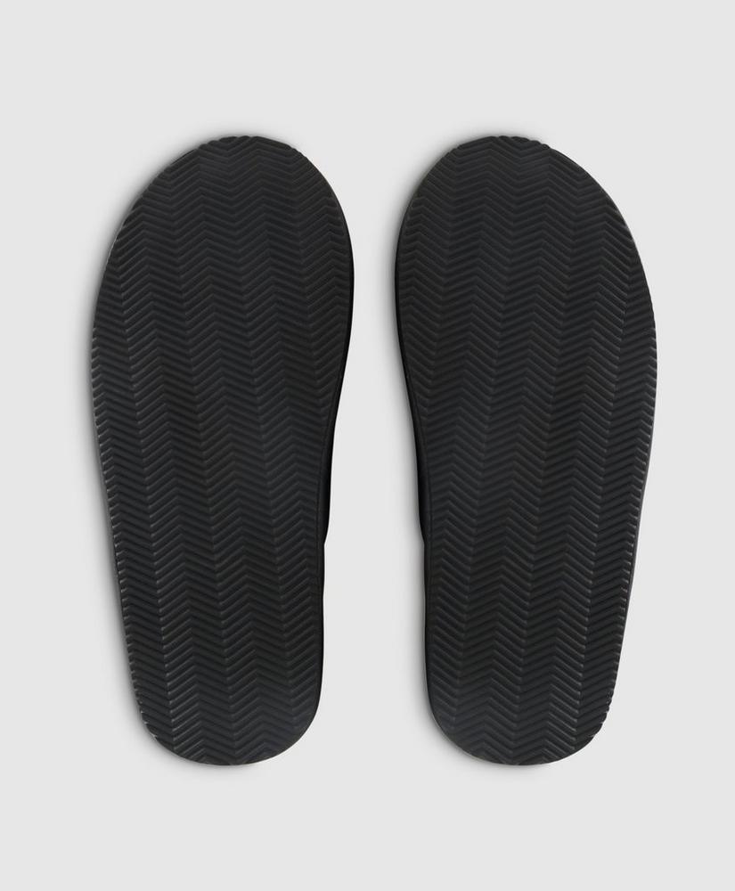 Shearling Lined Leather Slippers Product Image