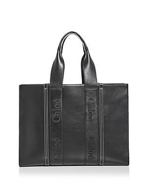 Chloe Woody Large Leather Tote Product Image