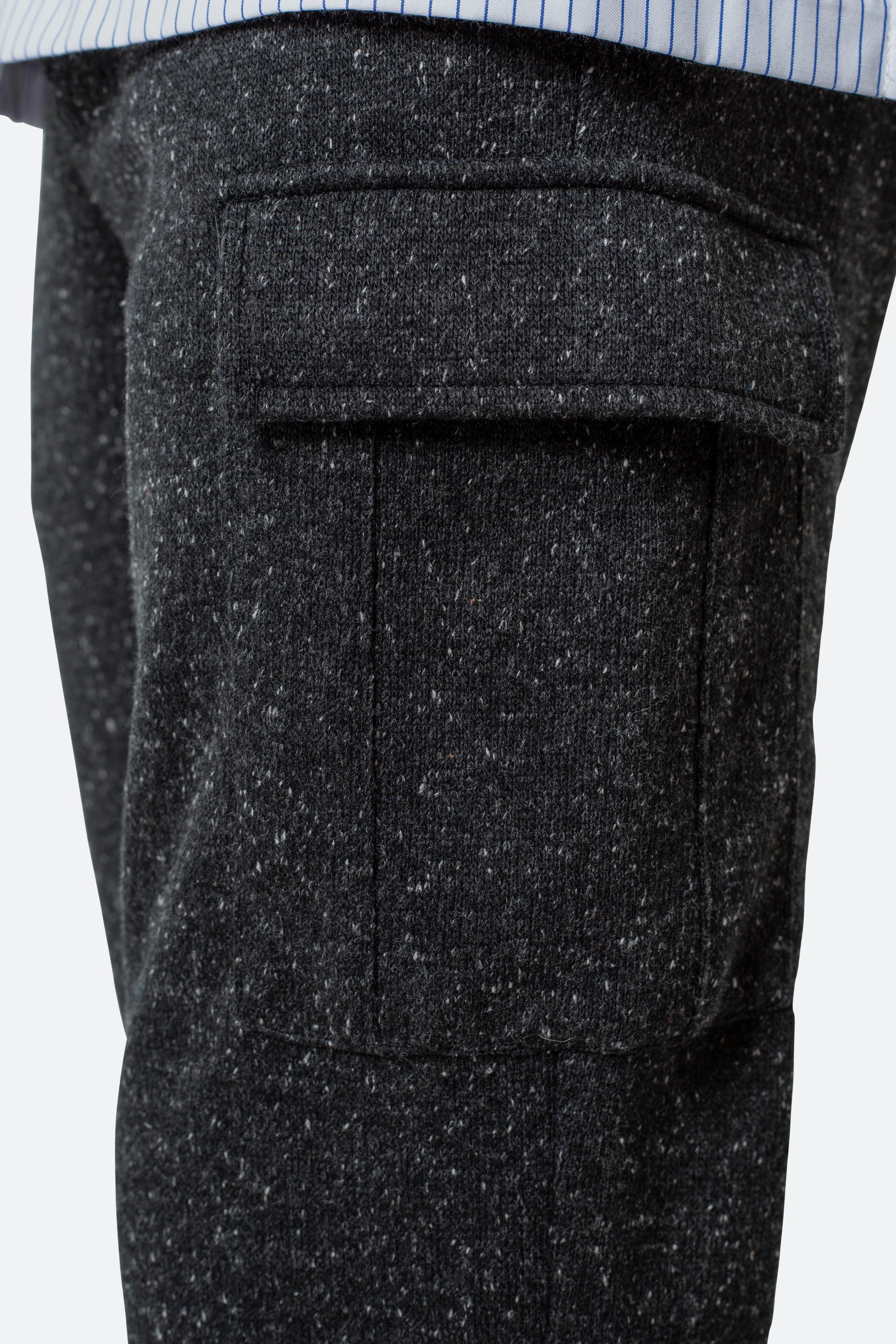 Baggy Knit Cargo - Black Product Image