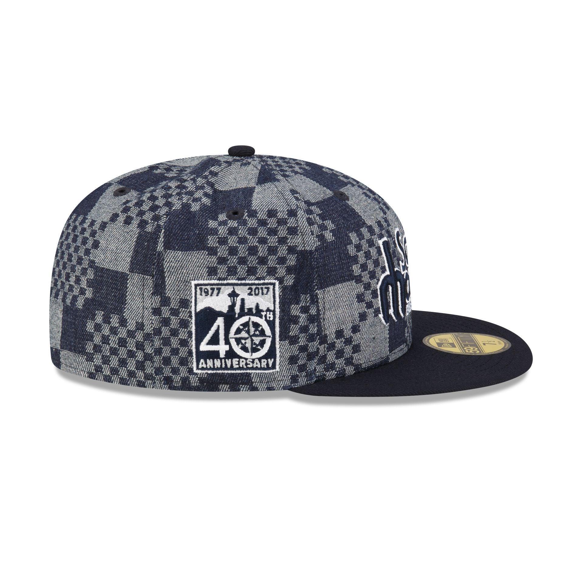 Seattle Mariners Pattern Denim 59FIFTY Fitted Hat Male Product Image