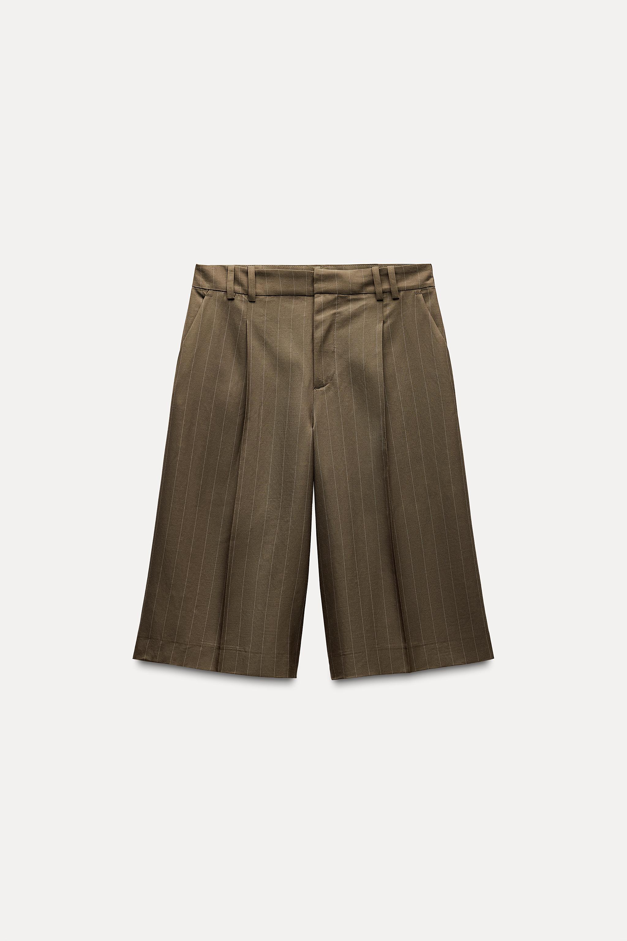 WOOL BLEND PLEATED SHORTS ZW COLLECTION Product Image