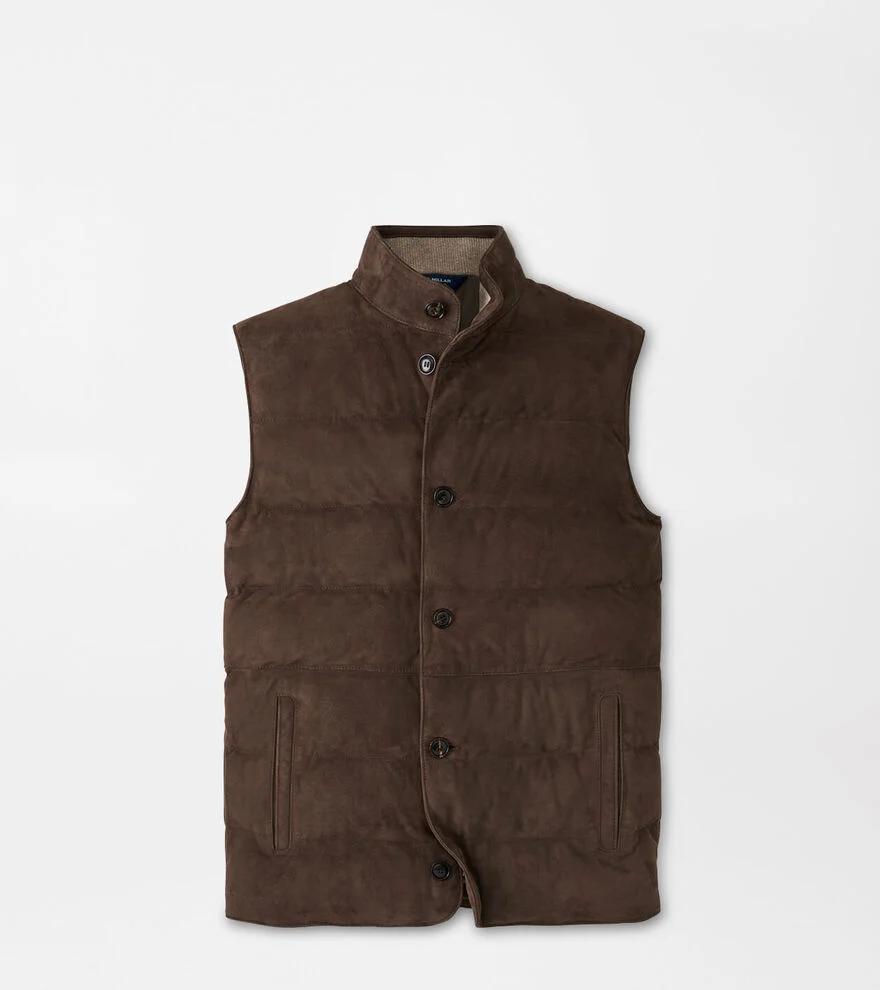 Mens Cordova Suede Quilted Vest Product Image