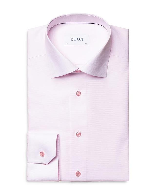 Mens Slim-Fit Textured Solid Shirt Product Image