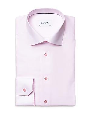 Mens Slim Fit Twill Dress Shirt Product Image