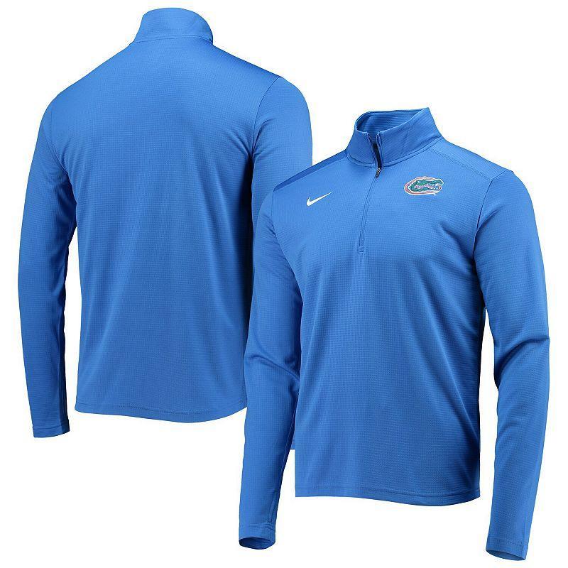 Mens Nike Royal Florida Gators Primary Logo Pacer Performance Quarter-Zip Jacket Product Image