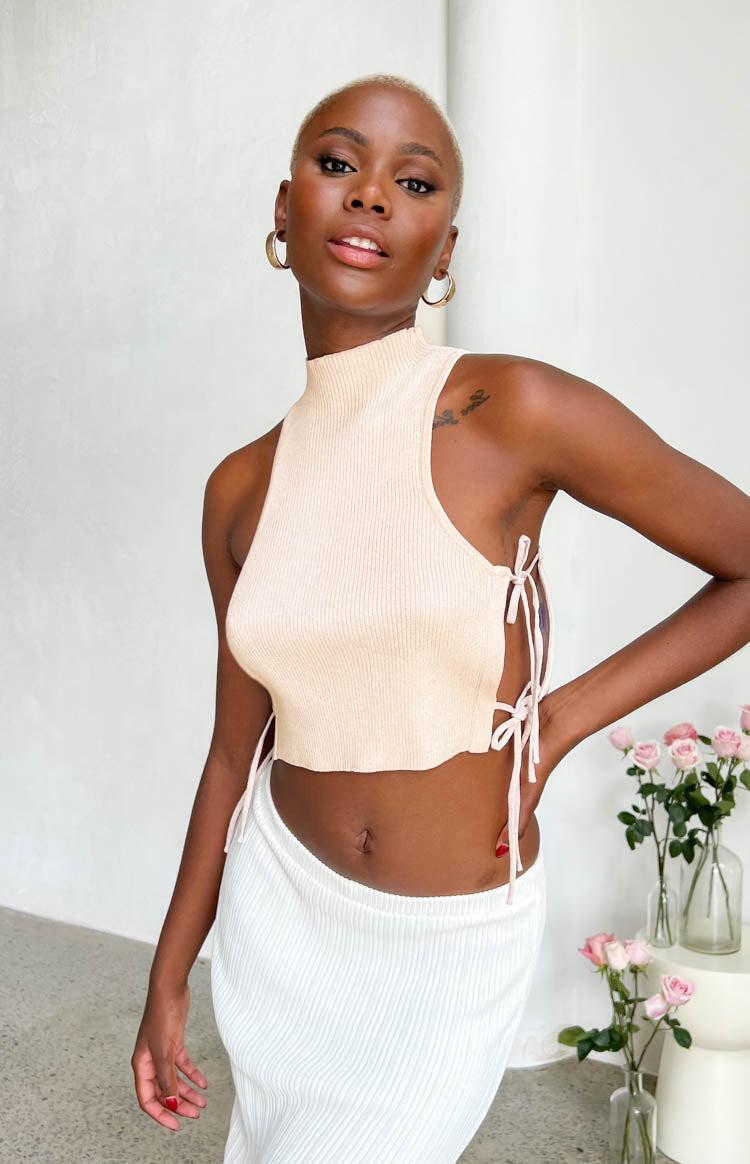 Melanie Light Pink Crop Top Product Image