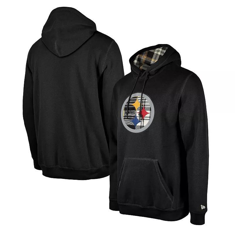 Mens New Era Pittsburgh Steelers 3rd Down Plaid Pullover Hoodie Product Image