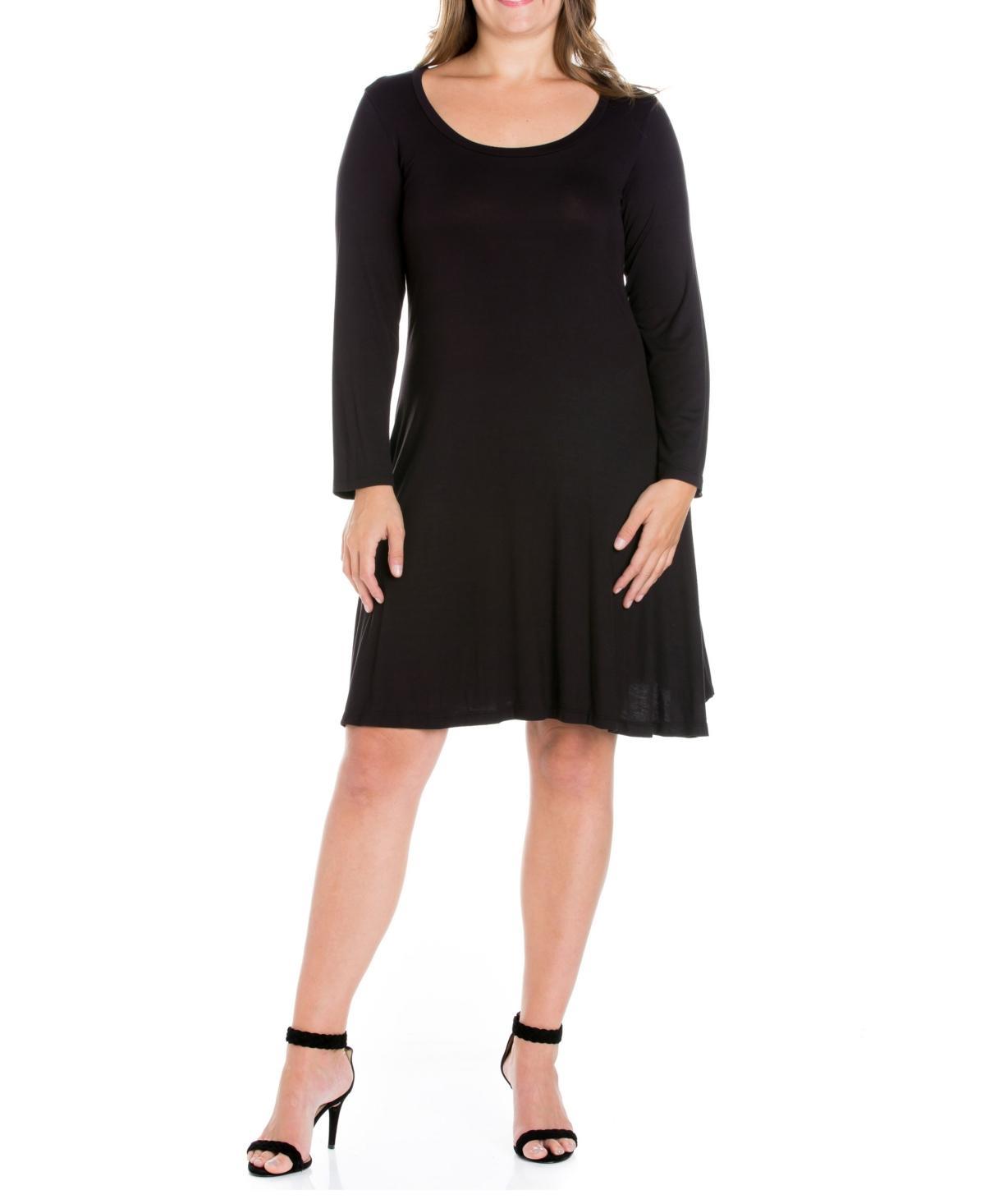 Womens Plus Size Flared Dress Product Image