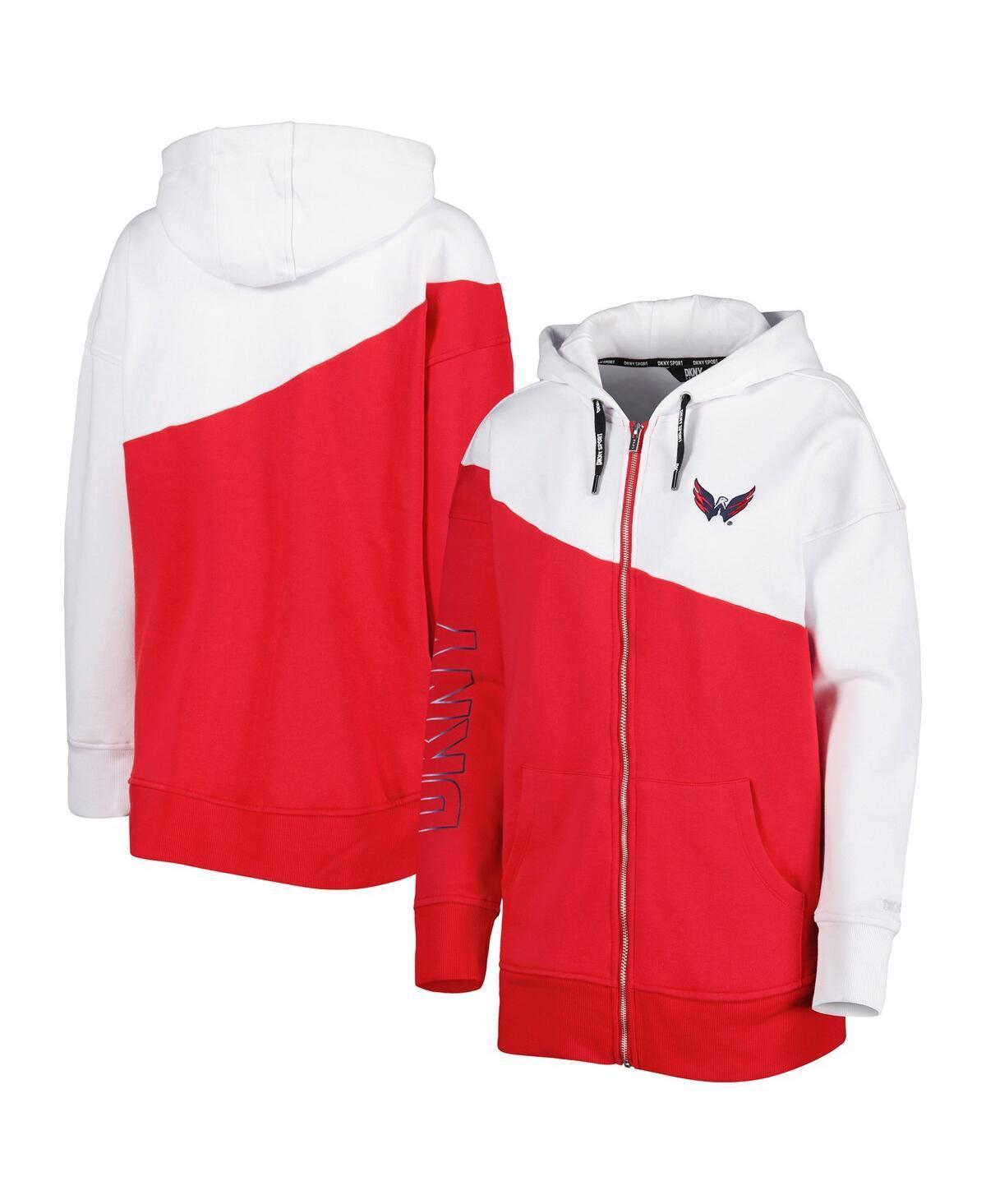 Womens Dkny Sport Red Washington Capitals Gina Full-Zip Hoodie - Red Product Image