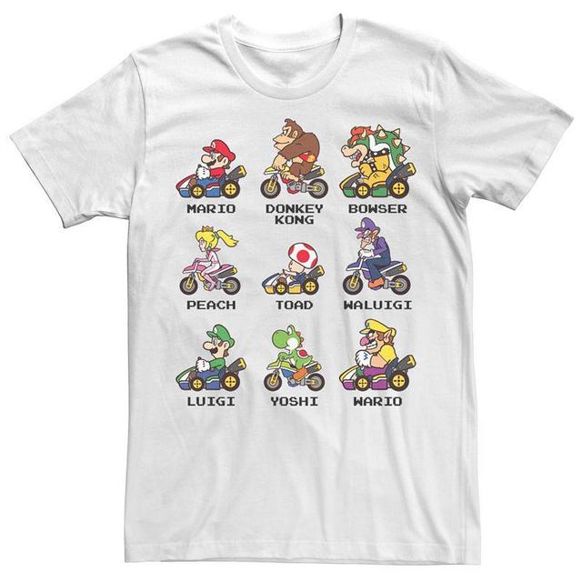 Mens Crew Neck Short Sleeve Regular Fit Super Mario Graphic T-Shirt Product Image