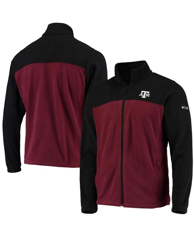 Mens Columbia Black Texas A&M Aggies Flanker Iii Fleece Team Full-Zip Jacket - Black Product Image