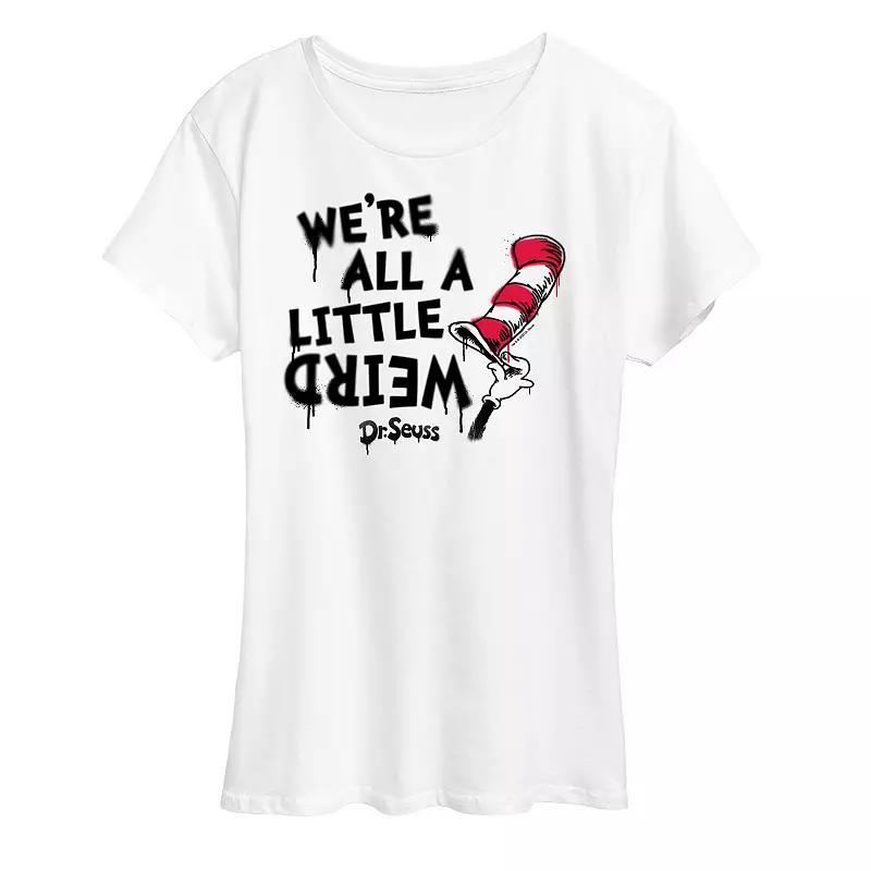 Womens Dr. Seuss A Little Weird Graphic Tee Product Image