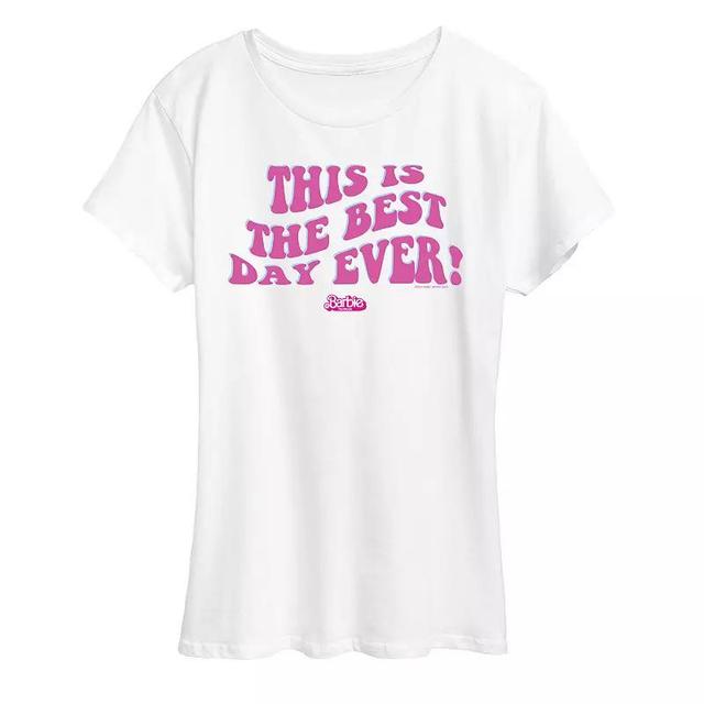 Missy Plus Barbie The Movie Best Day Ever Graphic Tee, Womens Product Image