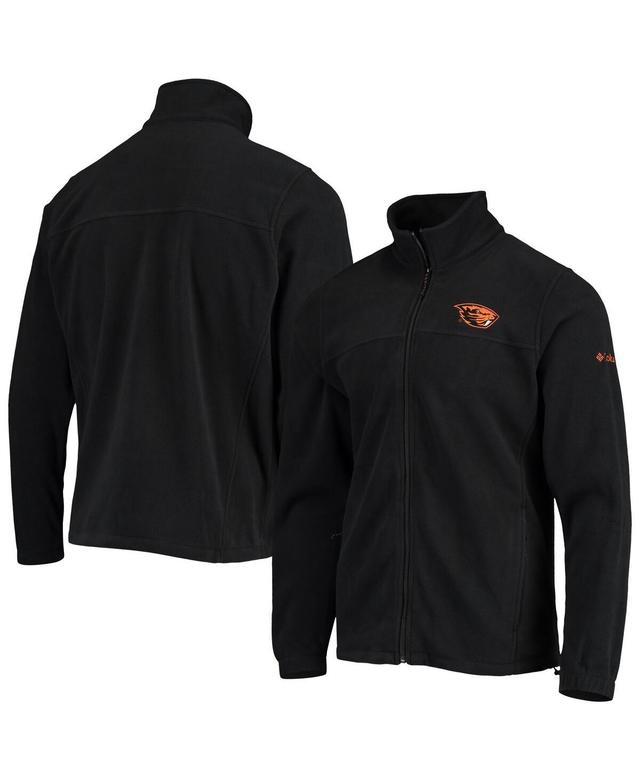 Mens Columbia Black Oregon State Beavers Flanker Iii Fleece Team Full-Zip Jacket Product Image