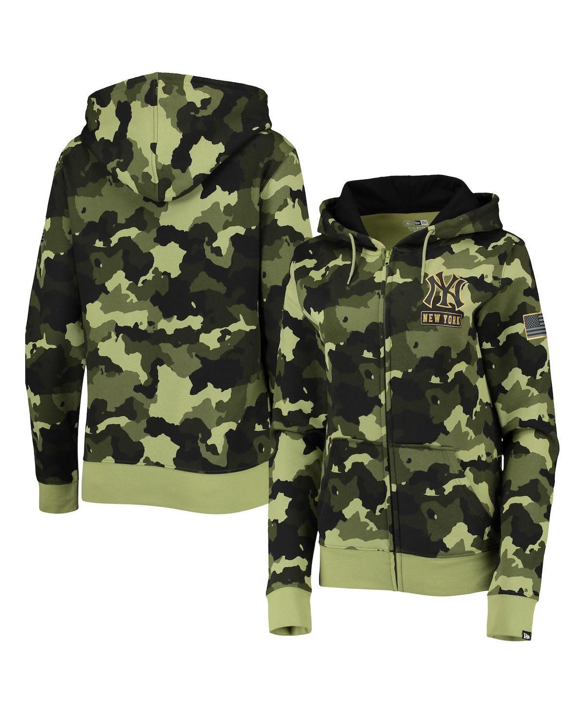 Womens New Era New York Yankees 2022 MLB Armed Forces Day Camo Full-Zip Hoodie Product Image