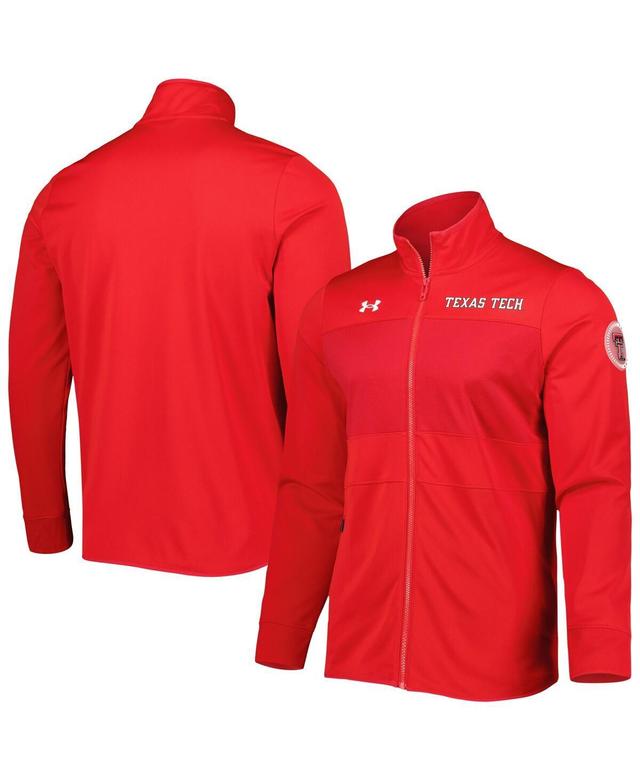 Mens Under Armour Texas Tech Raiders Knit Warm-Up Full-Zip Jacket Product Image