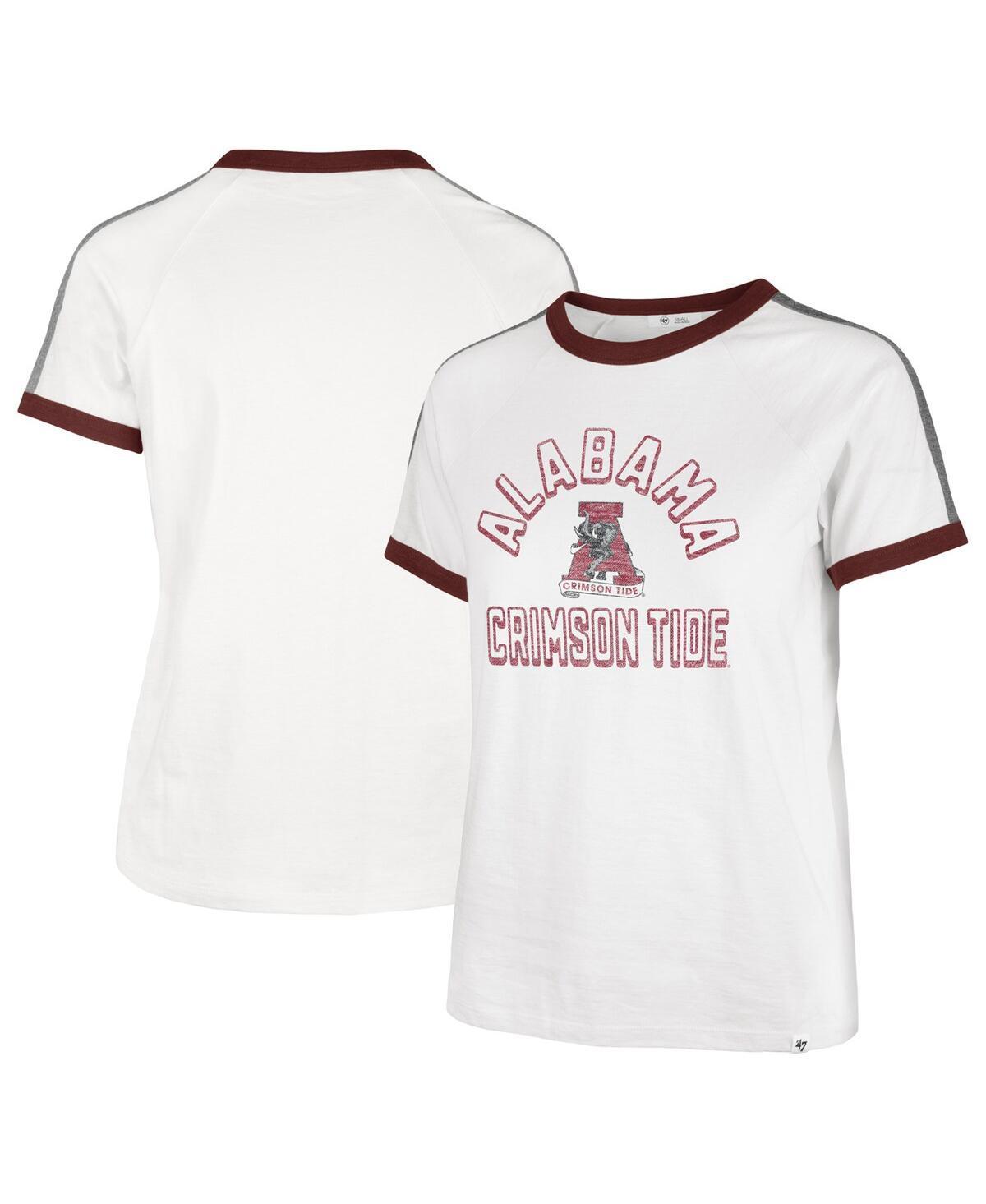 Womens 47 Brand White Alabama Crimson Tide Sweet Heat Peyton T-shirt Product Image