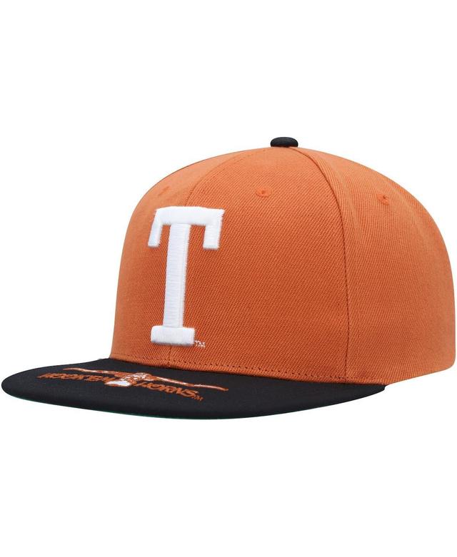 Mens Mitchell & Ness Texas Orange Texas Longhorns Logo Snapback Hat - Orange Product Image