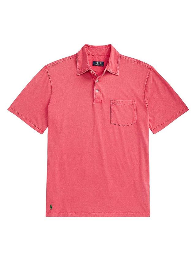 Mens Cotton-Blend Polo Shirt Product Image