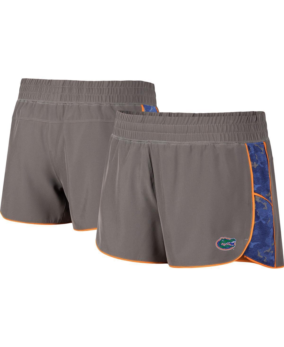 Womens Colosseum Gray/Royal Florida Gators Pamela Lined Shorts, Size: 2XL, Grey Product Image