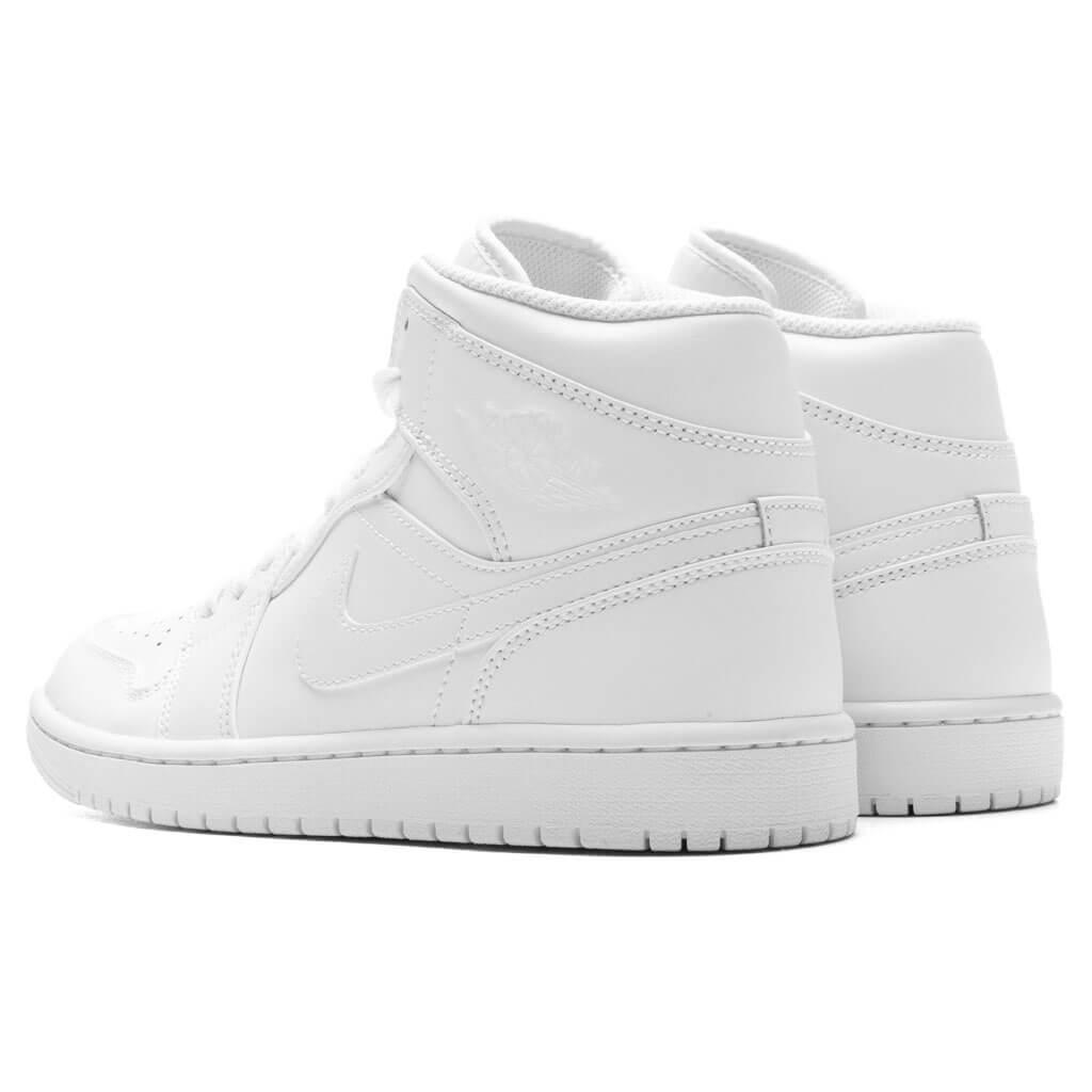 Air Jordan 1 Mid - Triple White Male Product Image