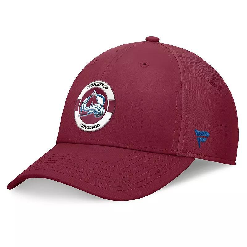 Mens Fanatics Burgundy Colorado Avalanche Authentic Pro Training Camp Flex Hat Product Image