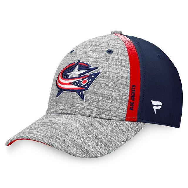 Mens Fanatics Gray Columbus Blue Jackets Defender Flex Hat - Gray Product Image