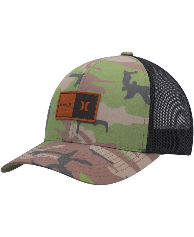 Mens Hurley Camo Fairway Trucker Snapback Hat Product Image