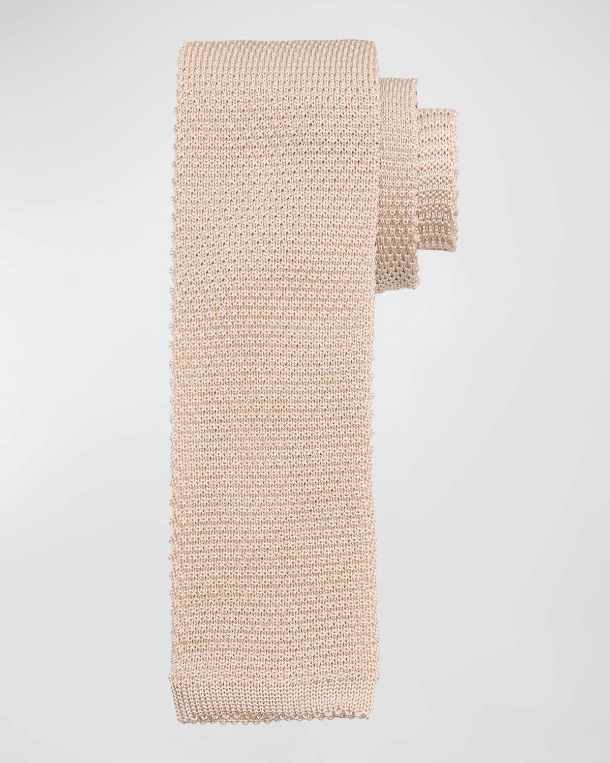 Mens Silk-Cotton Knit Tie Product Image