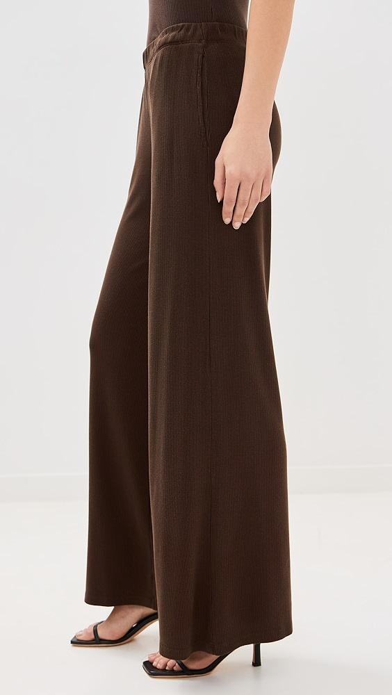 SPRWMN Rib Wide Leg Pants | Shopbop Product Image