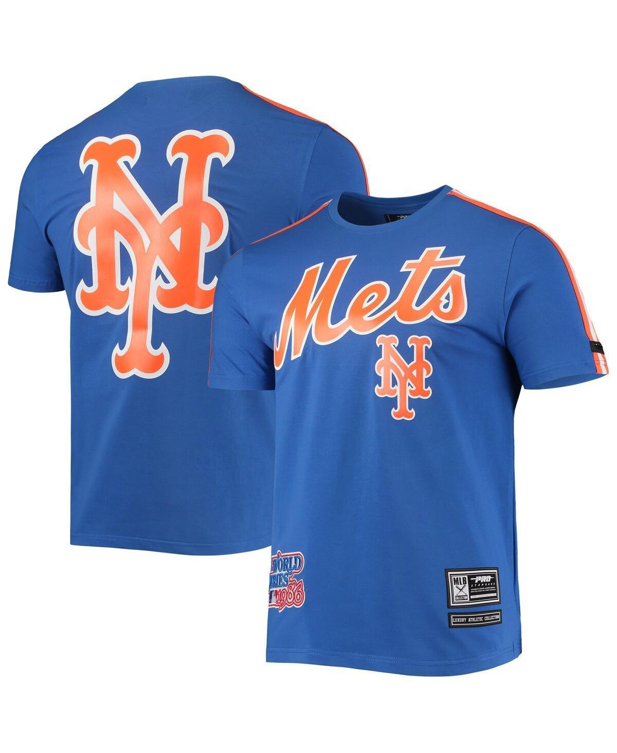 Mens Pro Standard Royal New York Mets Taping T-shirt - Royal Product Image