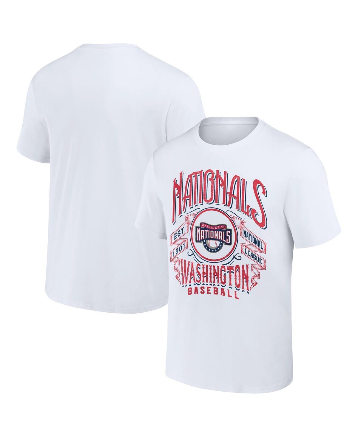 Mens Darius Rucker Collection by Fanatics White Washington Nationals Distressed Rock T-shirt Product Image