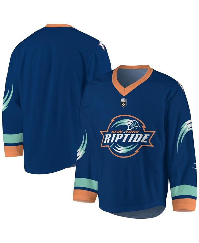 Mens Navy, Orange New York Riptide Replica Jersey - Navy, Orange Product Image