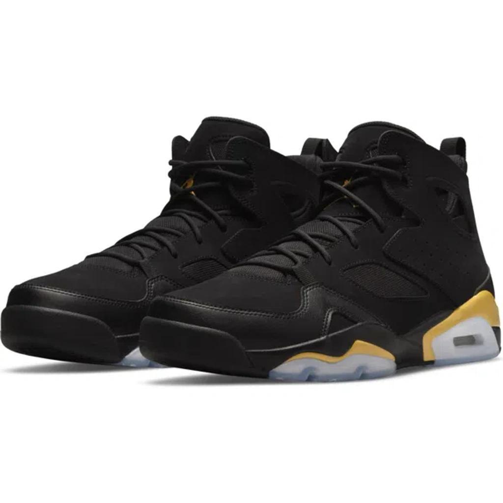 JORDAN Men's  Flight Club '91 Shoes In Black/gold Product Image